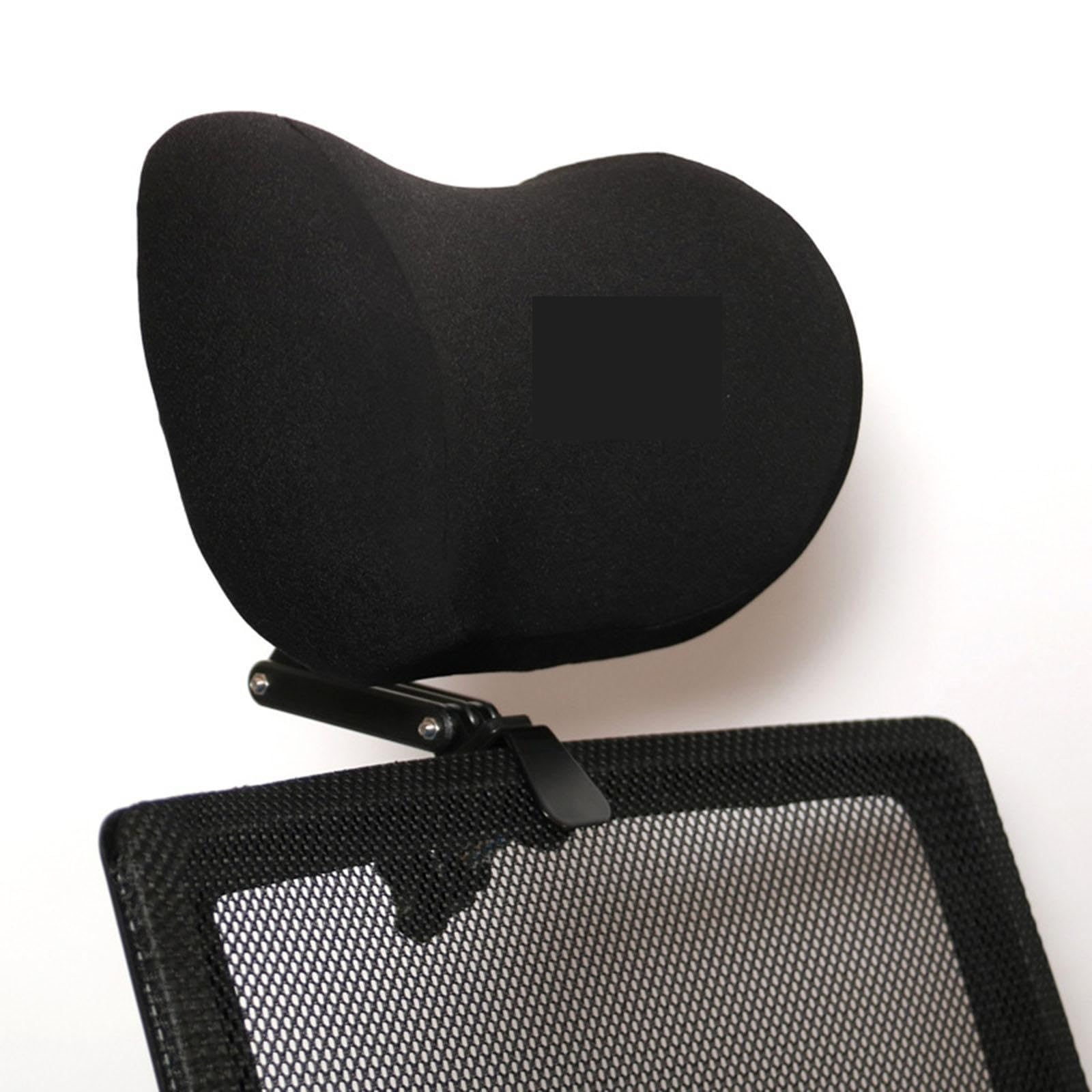 Verstellbare KopfstüTze Stuhl-Nackenkissen, ergonomisches Stuhl-Kopfstützenkissen, Stuhl, universell, atmungsaktiv, langlebig, for Computer, Bürostuhl, Zubehör(Foam)