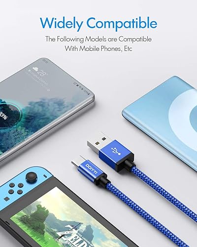 Miniatura 5 de Long USB C Cable 10 ft 3-Pack, USB to USB C Cable 10ft Fast Charging, USBA to USBC Charger 10 ft Cord Braided for iPhone 17 Air 17 16e 16/16 Plus/16