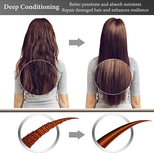 Miniatura 6 de JEHRYA - Vaporizador térmico para el cabello con dos modos para el cabello natural, tratamiento del cuero cabelludo, cuidado del cabello, spa para