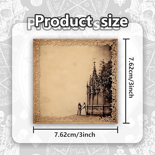 Miniatura 2 de 9 notas adhesivas de estilo gótico, autoadhesivas, estilo gótico, notas adhesivas de estilo gótico, notas adhesivas para escuela, oficina, hogar,