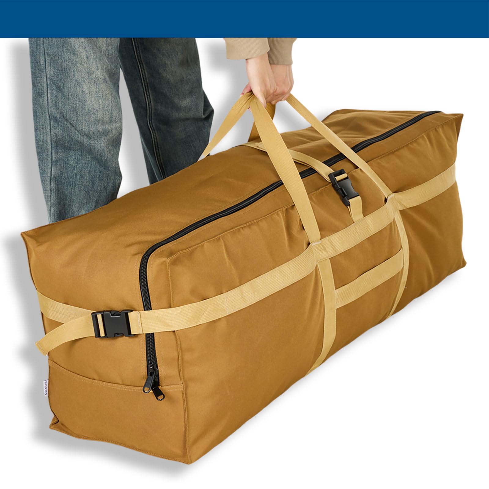 Arxus Duża Podróżna Torba Duffle, 180L Składana Bagaż Podręczny Weekendowa Nocne Holdall Bagażowa Składowanie Torby dla Damska Mężczyzn do Podróży Lotniczej Kemping Przeprowadzka