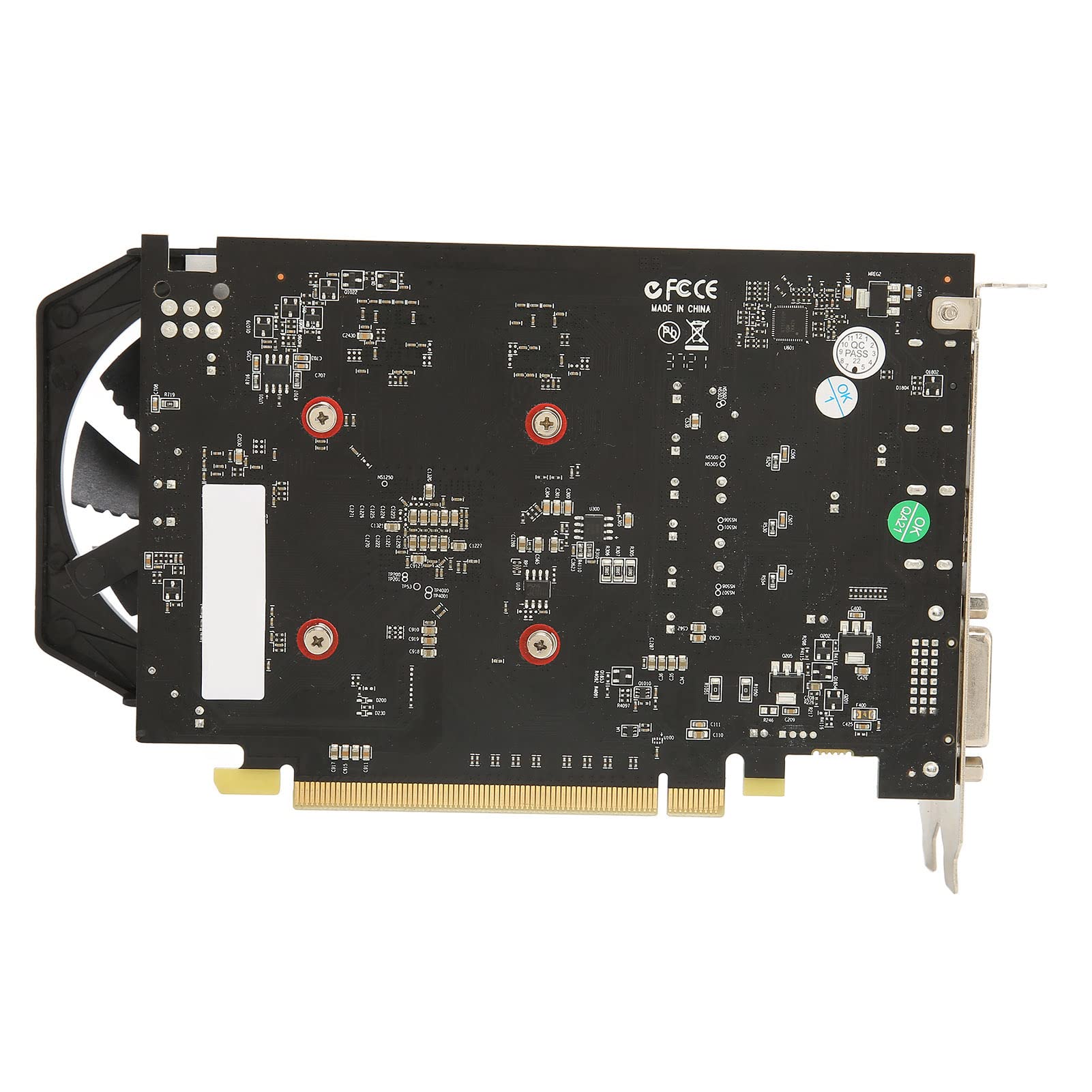 Scheda Grafica a 128 Bit, Memoria GDDR5 da 4 GB, Uscita a 60 Hz Scheda Grafica da Gioco 4K PCI Express 3.0 con Doppia Ventola di Raffreddamento, Supporto DirectX 12, OpenGL 4.6, per CAD e CAM 3D, Gioc