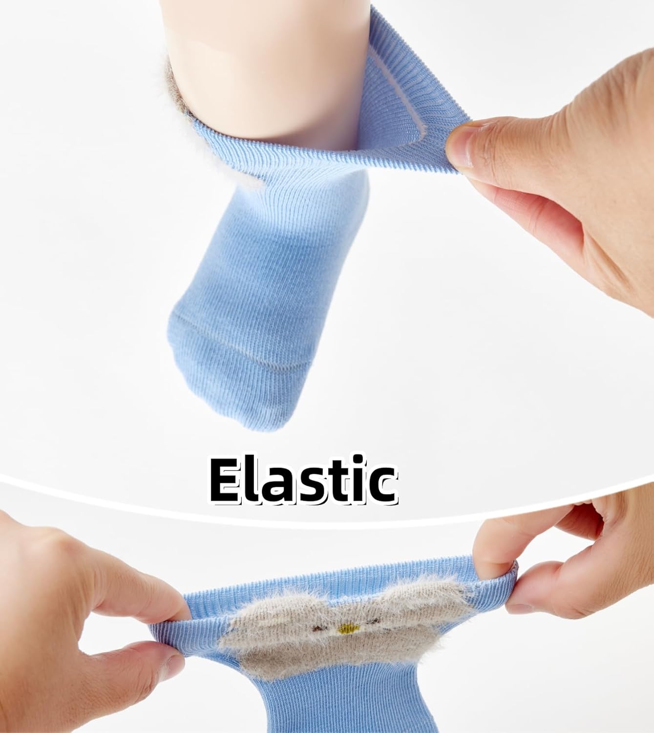 Baby Non Slip Grip Crew Socks Cute with Non Skid Soles for Infants Toddlers Boys Cotton Socks Girls 8 Pairs - Image 5