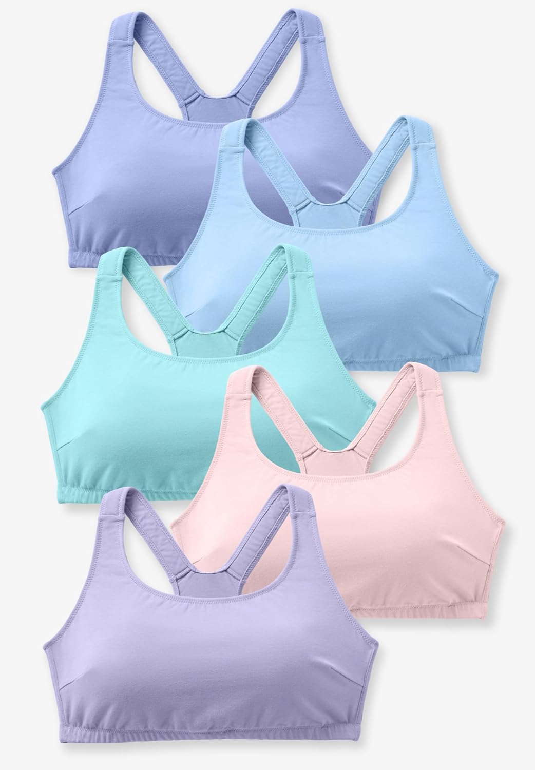 Comfort Choice Women's Plus Size Wireless Sport Bra 2-Pack