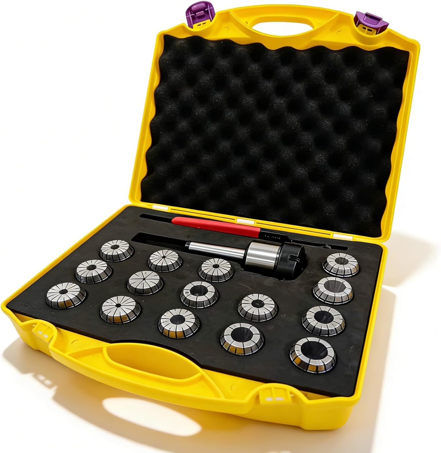 MT3 Shank ER40 Chuck with 15 PCS Collets and Wrench Set, 1/8 inch - 1 inch by 16th, Fit for CNC Engraving Machine & Milling Lathe Tool