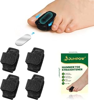 JUMPOW Hammer Toe Straightener for Men & Women - 4 Pcs Hammer Toe Corrector