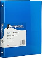 Vista 65 de JAM PAPER - Carpetas de plástico de 1 pulgada - Carpetas de 3 anillas surtidas (rojo, azul, verde y naranja) - Paquete de 4