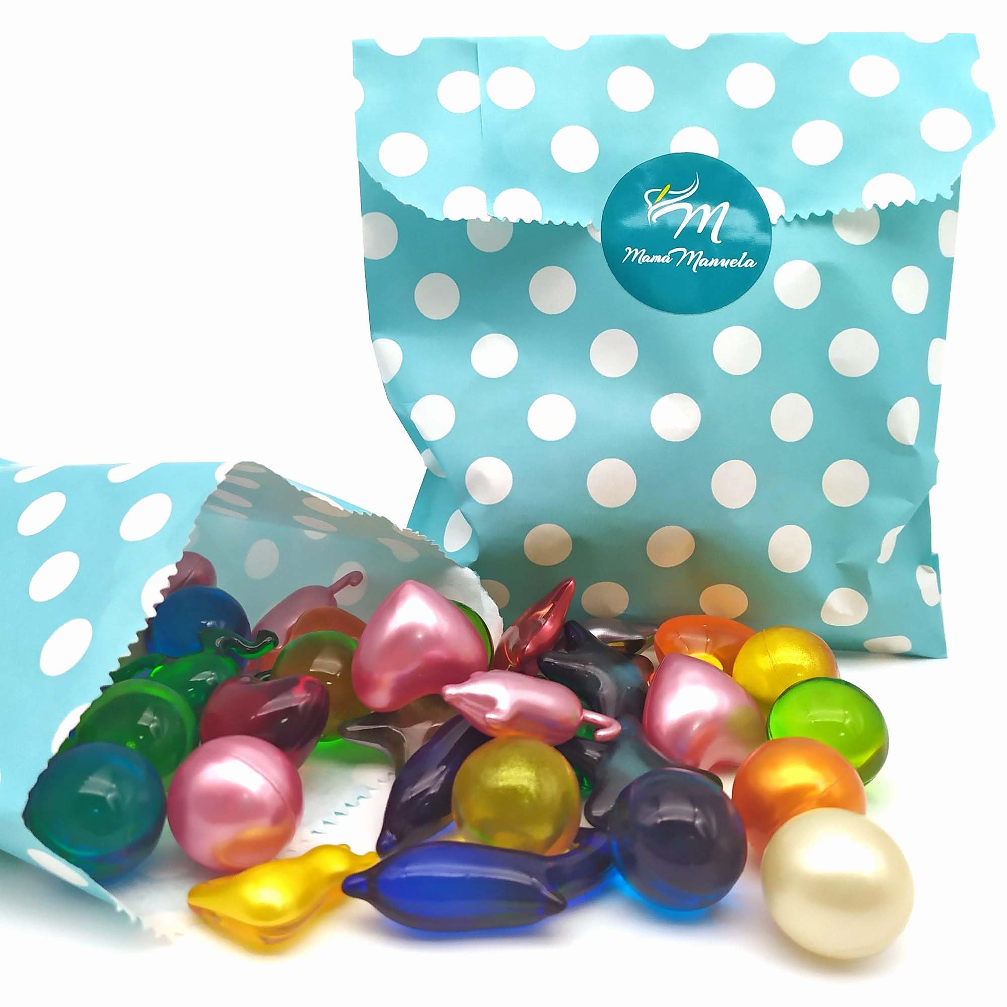 Pack regalo 12 Perlas de baño aromatizada aceite de soja hidratante aroma varios