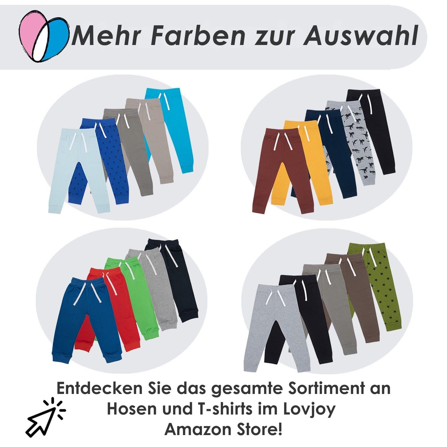 Lovjoy Baby Mädchen Kleinkind Jogginghosen/lässige Hosen / 100% Baumwolle, Weich und Komfortabel