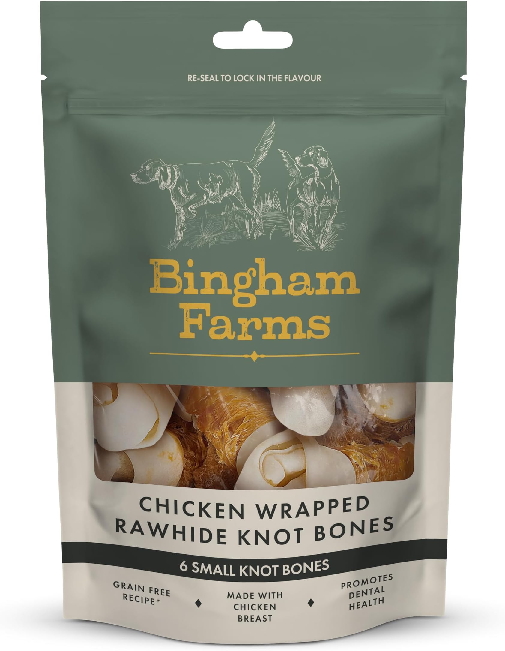 Good Boy Mini Rawhide Knotted Bones Dog Chews Made From 100