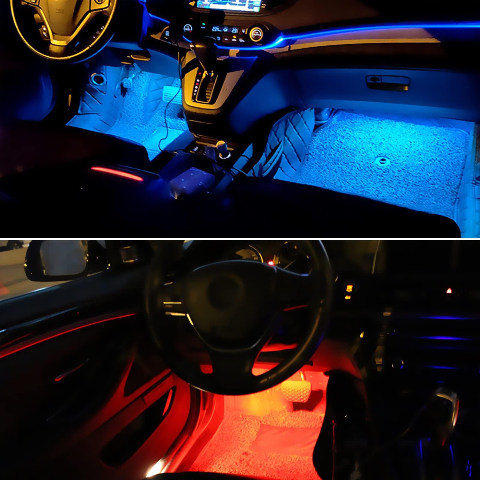 TTCR-II Compatible con Iluminación LED para pies BMW 1 2 3 4 5 7 X1 X3 X4 | F01 F10 F20 F22 F25 F26 F30 F32 F48 Luces LED para del Espacio para los Pies Car Atmosphere Light