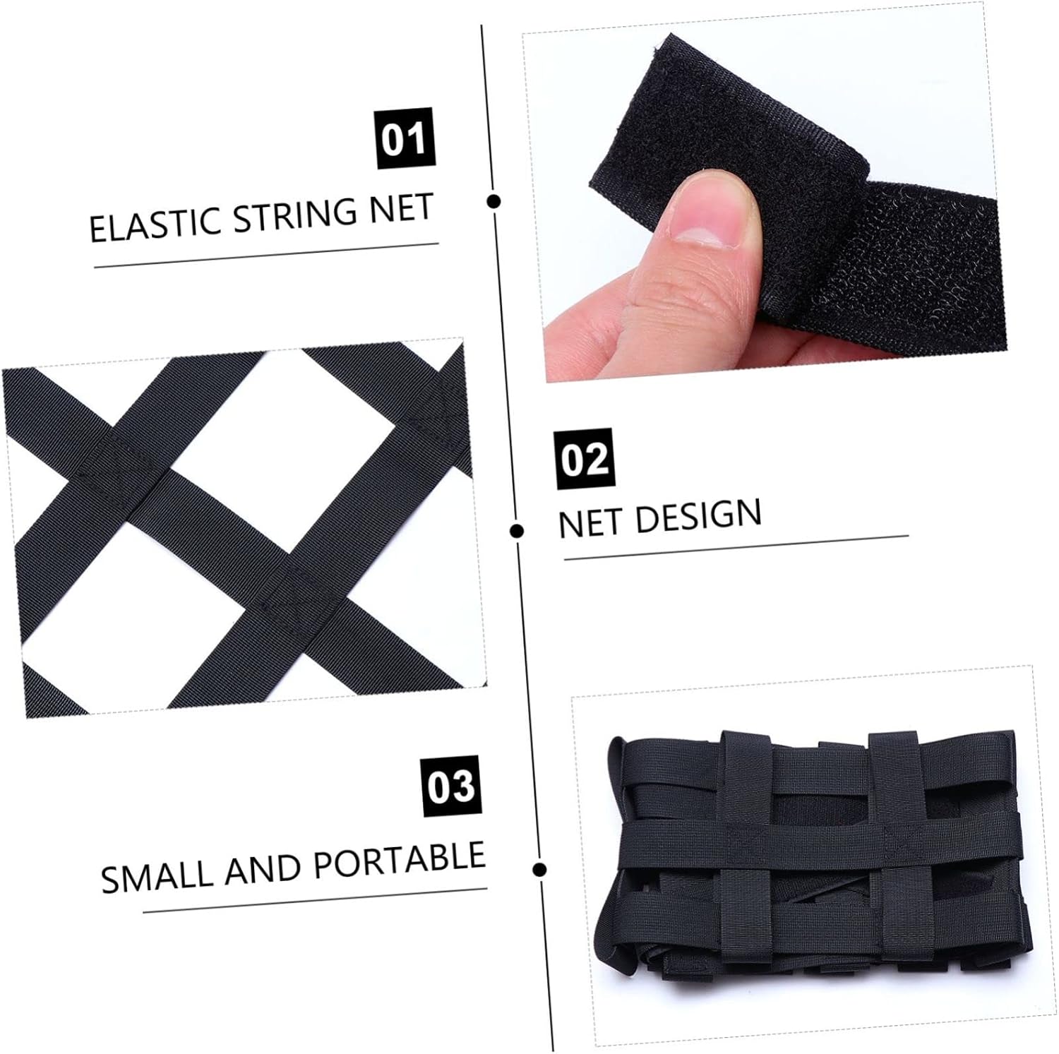 Car Roof Net Accessories Cargo Net for Roof Rack Trunk Mesh Storage Organizer