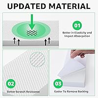 Vista 2 de Protector de Pared de Garaje, Paquete de 2 Amortiguadores de Espuma EVA Gruesa para Puertas de Automóvil, Impermeable e Ignífugo Protector de Pared