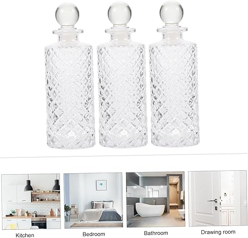 Miniatura 3 de DECHOUS Difusor de botella de aromaterapia para aromaterapia, difusor de aceite esencial de vidrio, difusor de aceite esencial para coche, frascos,