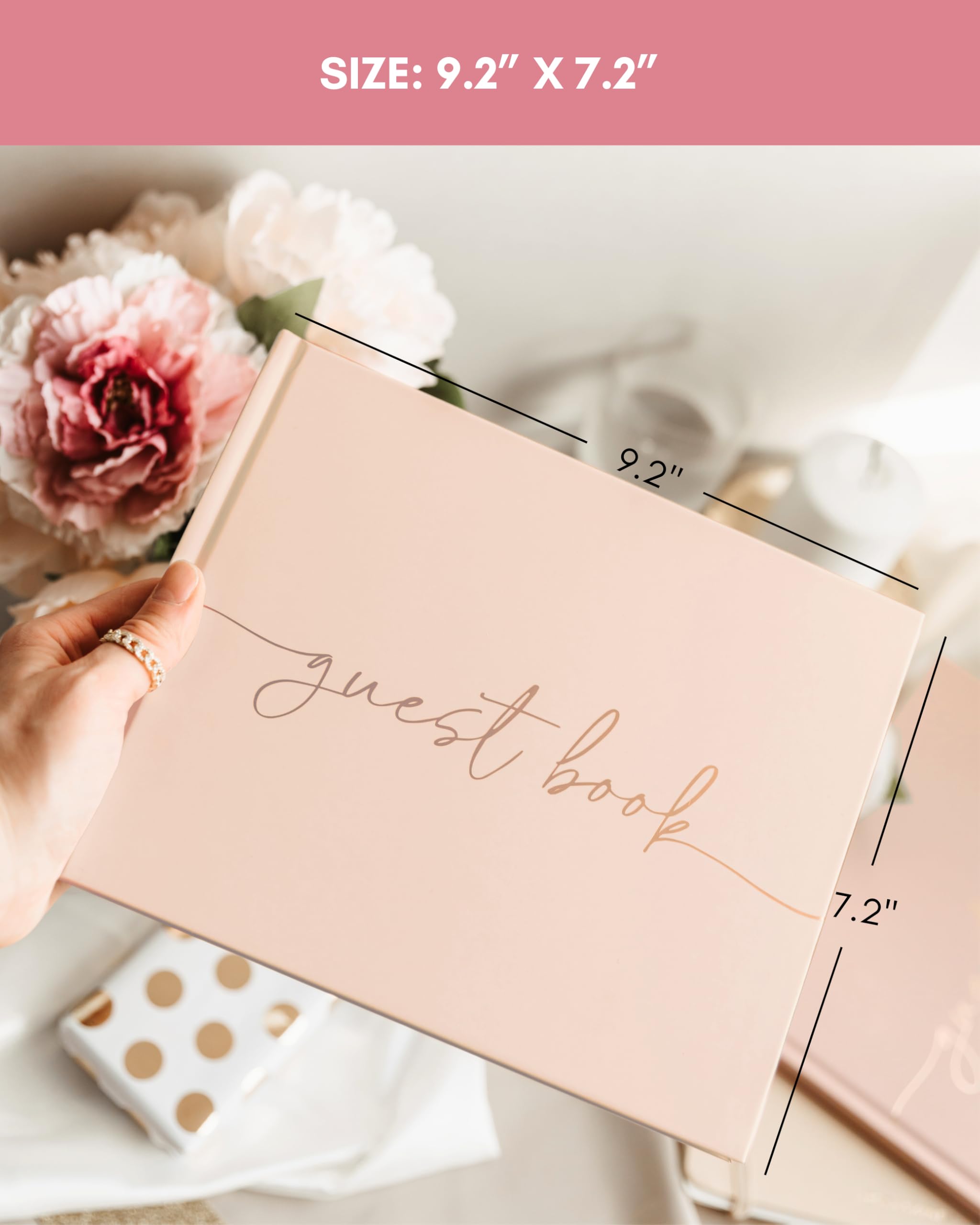 Lamare Libro degli ospiti per matrimonio – Libro degli ospiti per matrimonio – Pagina a righe