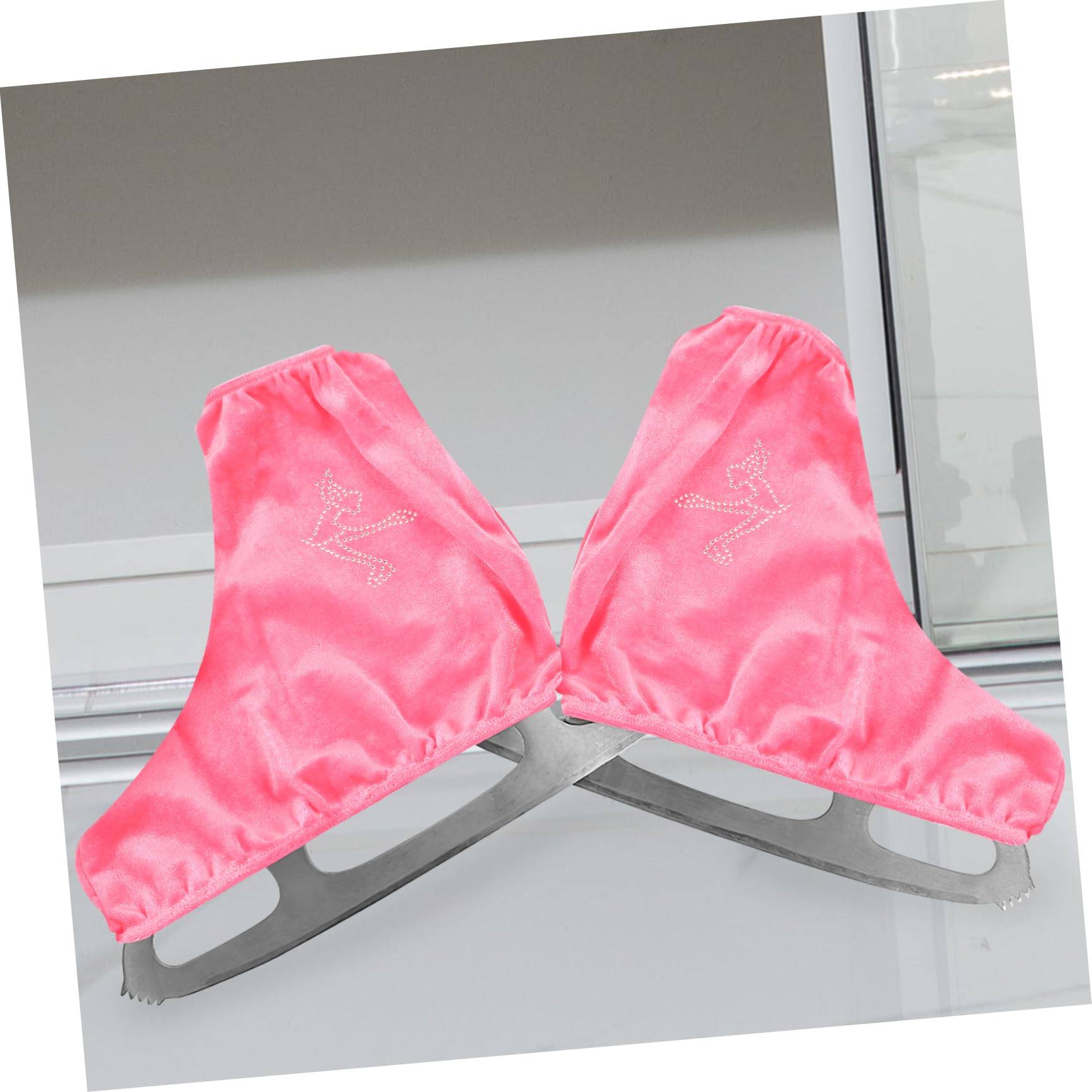 Fundas para Patines de Hielo Cubiertas Protectoras Rosa Poliéster