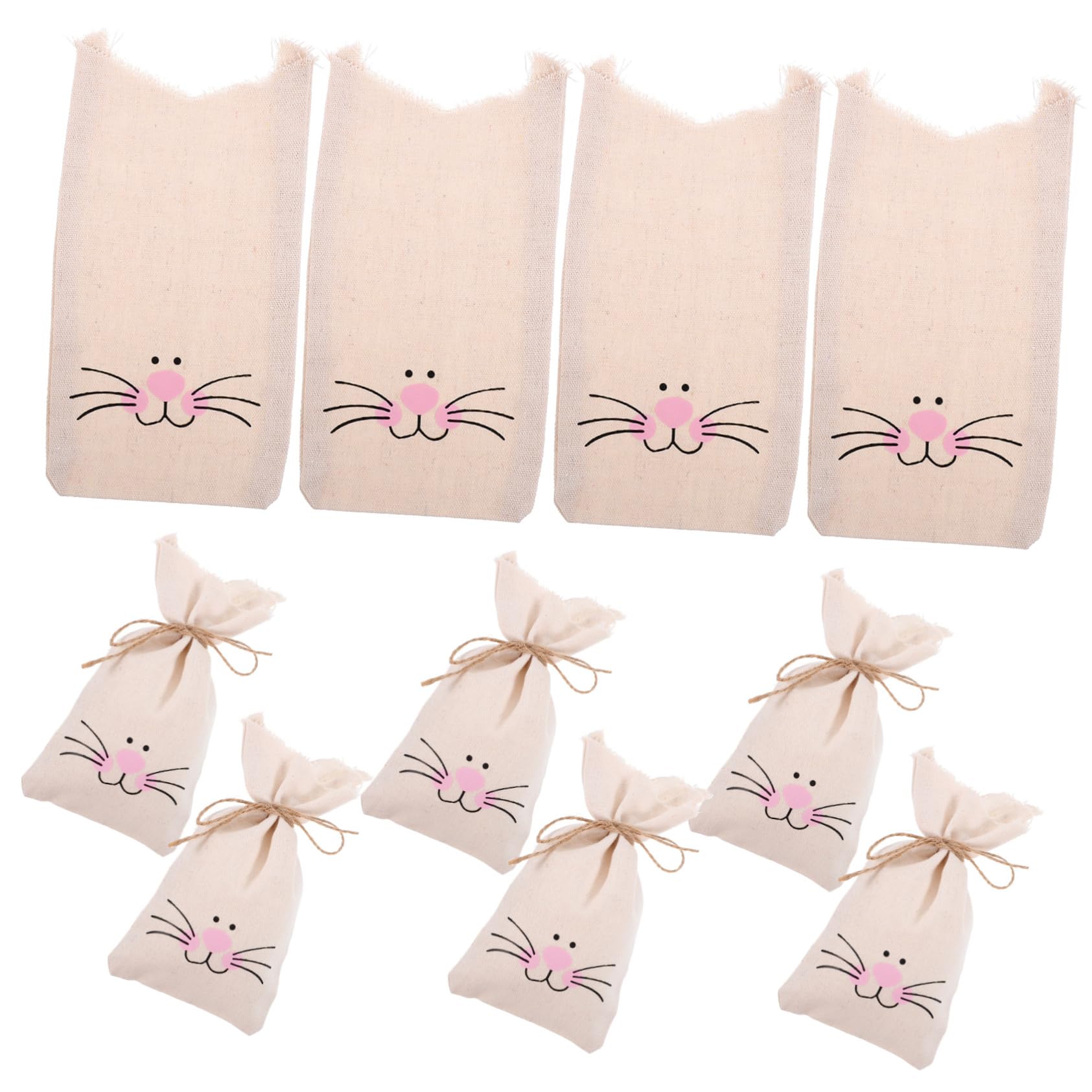 Cabilock 3 Juegos Bolsa De Dulces Bolsas De Embalaje De Tratar Bolsas Titulares De Dulces Bolsas De Recuerdos Para Fiestas De Cumpleaños Canasta De Pascua Lino 10 Uds * 3