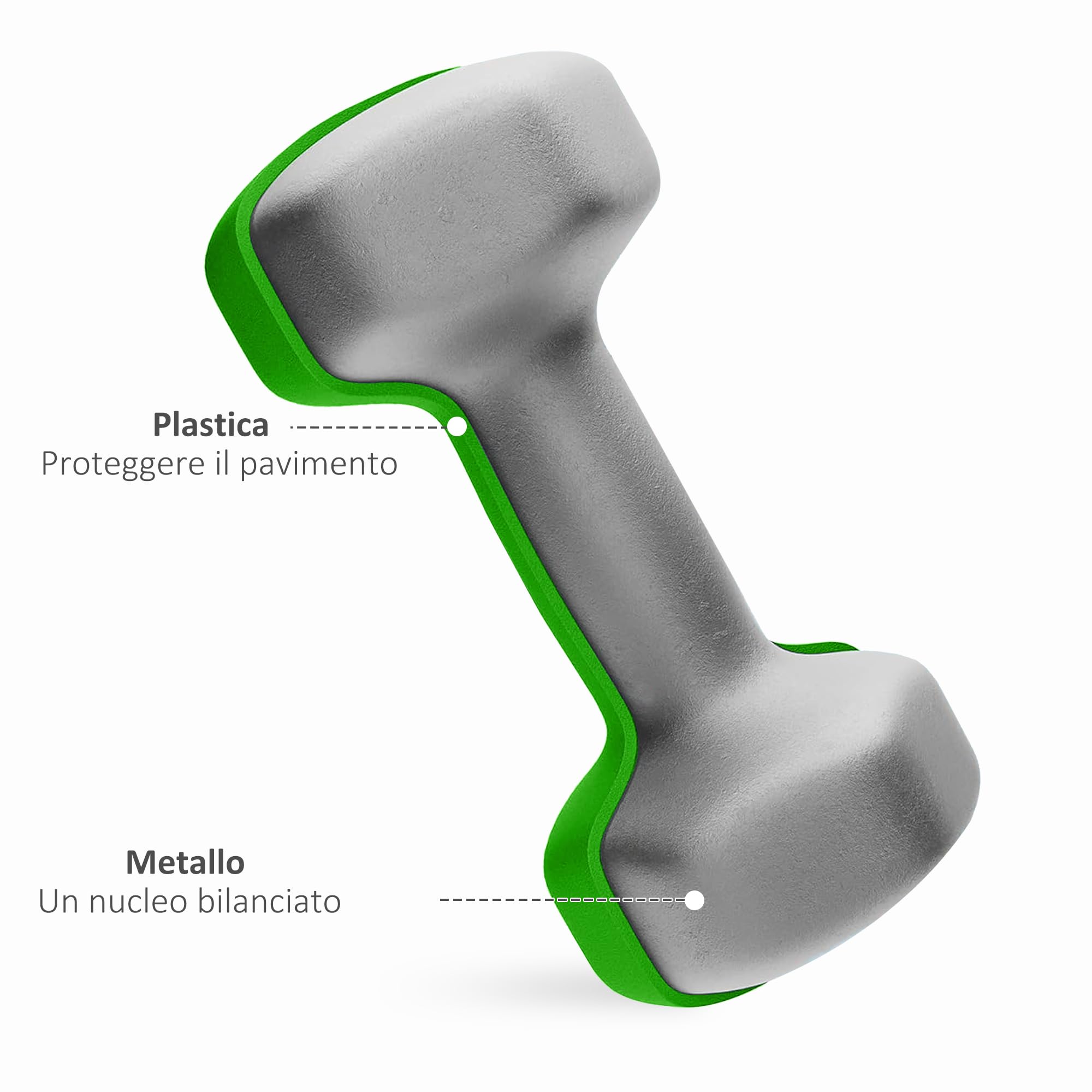 SPORTNOW Juego de mancuernas de gimnasio con soporte plegable, mancuernas para gimnasio hexagonales de metal con mango, entrenamiento fitness en casa, multicolor