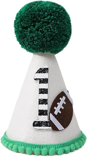 Sombrero de fútbol para el primer cumpleaños, decoración de fiesta de primer cumpleaños, fiesta temática de primer año, sombrero de cumpleaños para