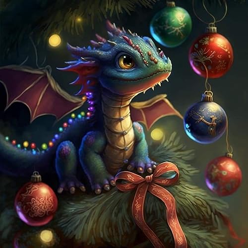 ckdiluy Kit de pintura de diamante de dragón 5D para adultos, arte de diamante, pintura de diamante de dragón, lienzo de taladro completo para