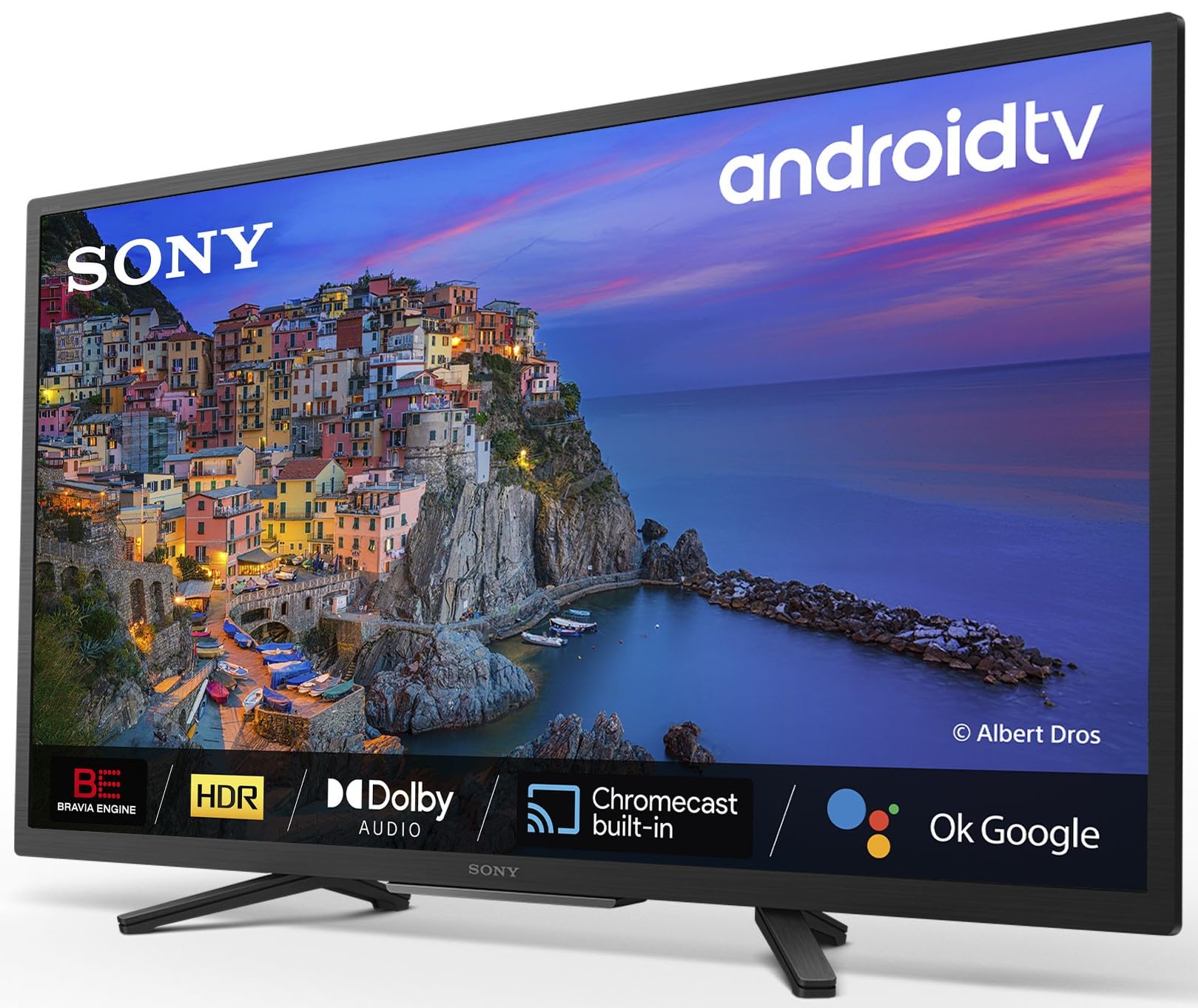 Sony BRAVIA KD32W804 - Smart TV 32 Pulgadas HD Ready (Alto Rango Dinámico HDR, Android TV) Negro, Modelo 2022