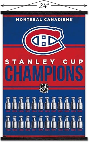 Miniatura 3 de Trends International NHL Montreal Canadiens - Póster de pared con marco magnético