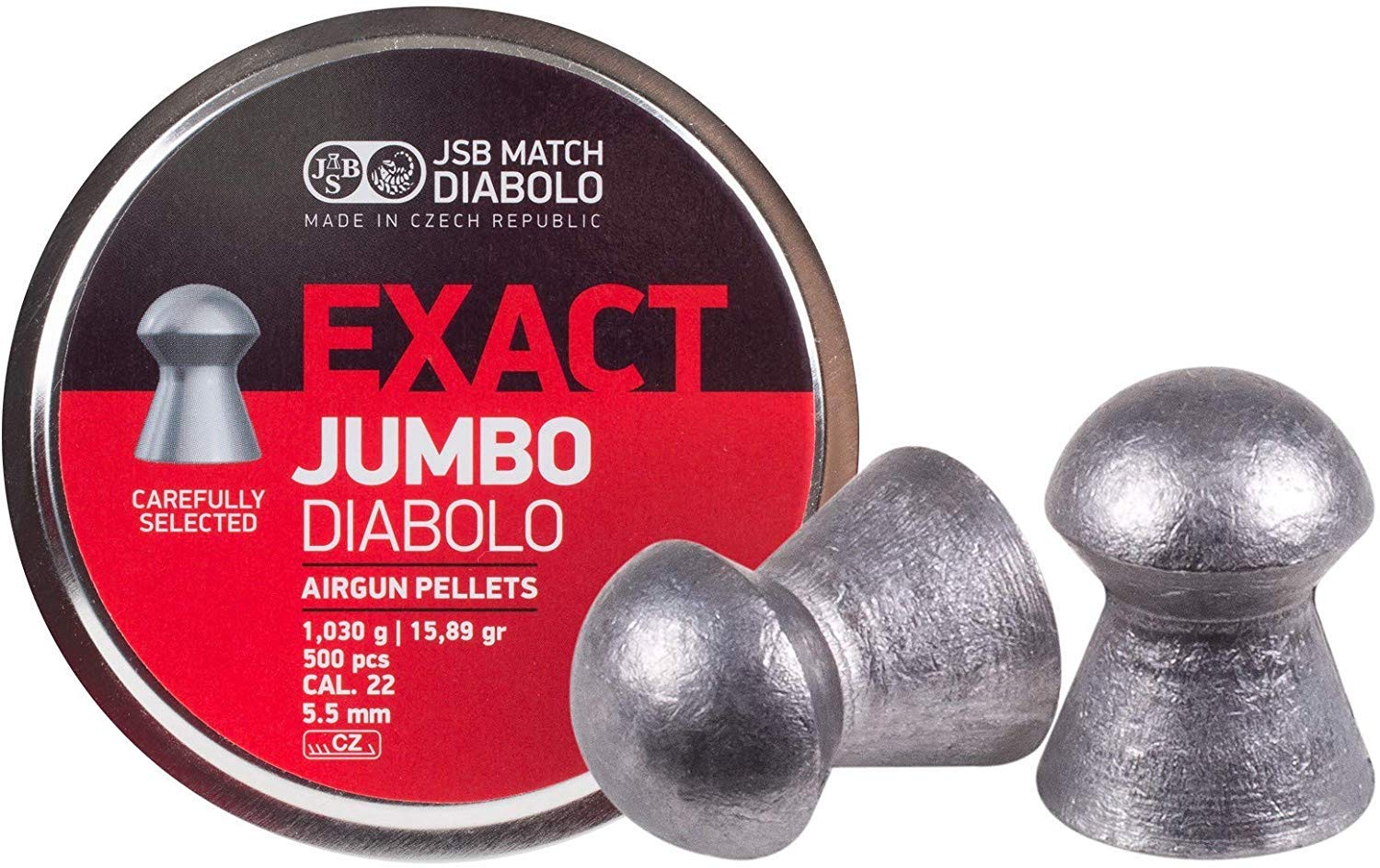 546247-500 Jumbo Exact Air Gun Pellets .22 Cal, 15.89 Grains, 500ct, 3 Pack