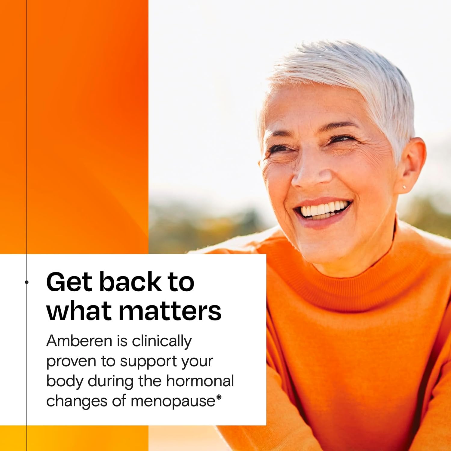 Amberen Menopause Supplement for Women, 60 Capsules, Clinically Proven, Helps Support Hormone Balance, Helps Relieve 12 Menopause Symptoms: Hot Flashes, Night Sweats, Mood Swings and More - Image 4
