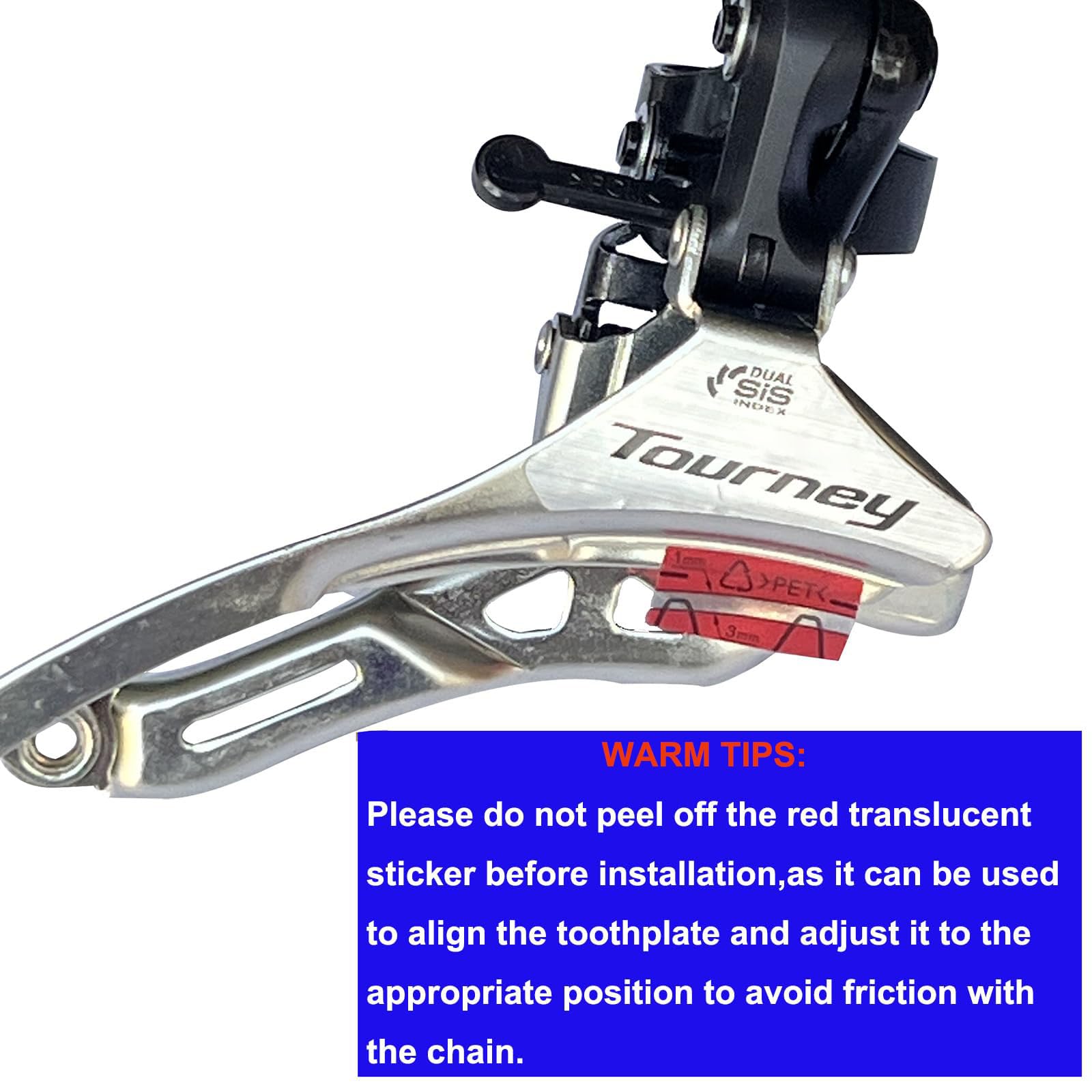 Bicycle Front Derailleur FD-TY300 3x6/7 Speed Tourney Down Swing