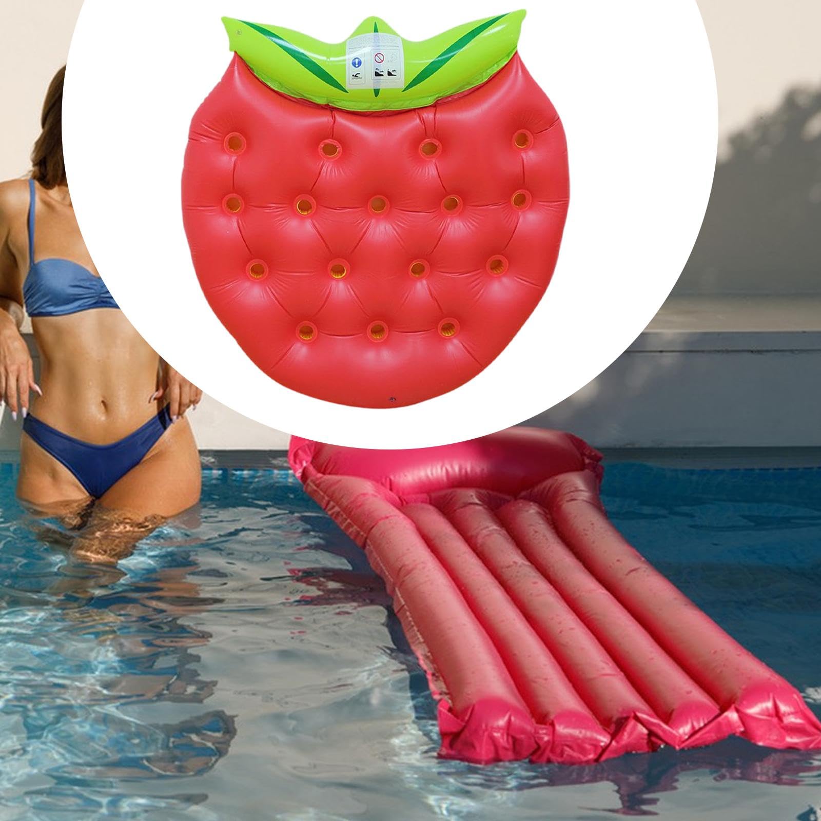 Schwimmring PVC Pool Schwimmkickboard Aufblasbares Wasserspielzeug Strapazierfähig für Kinder Erwachsene