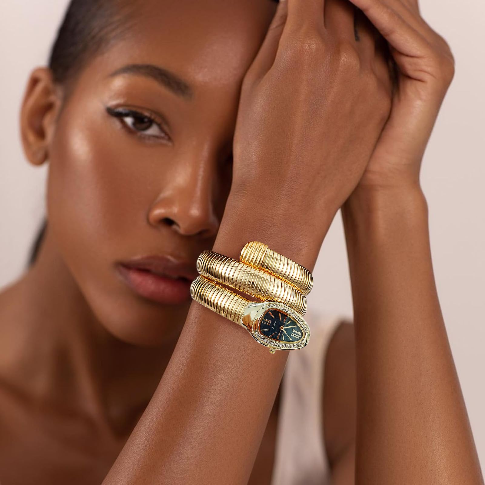 Relojes de serpiente para mujer, reloj de serpiente, relojes de pulsera con forma de serpiente, reloj de pulsera con forma de serpiente para mujer