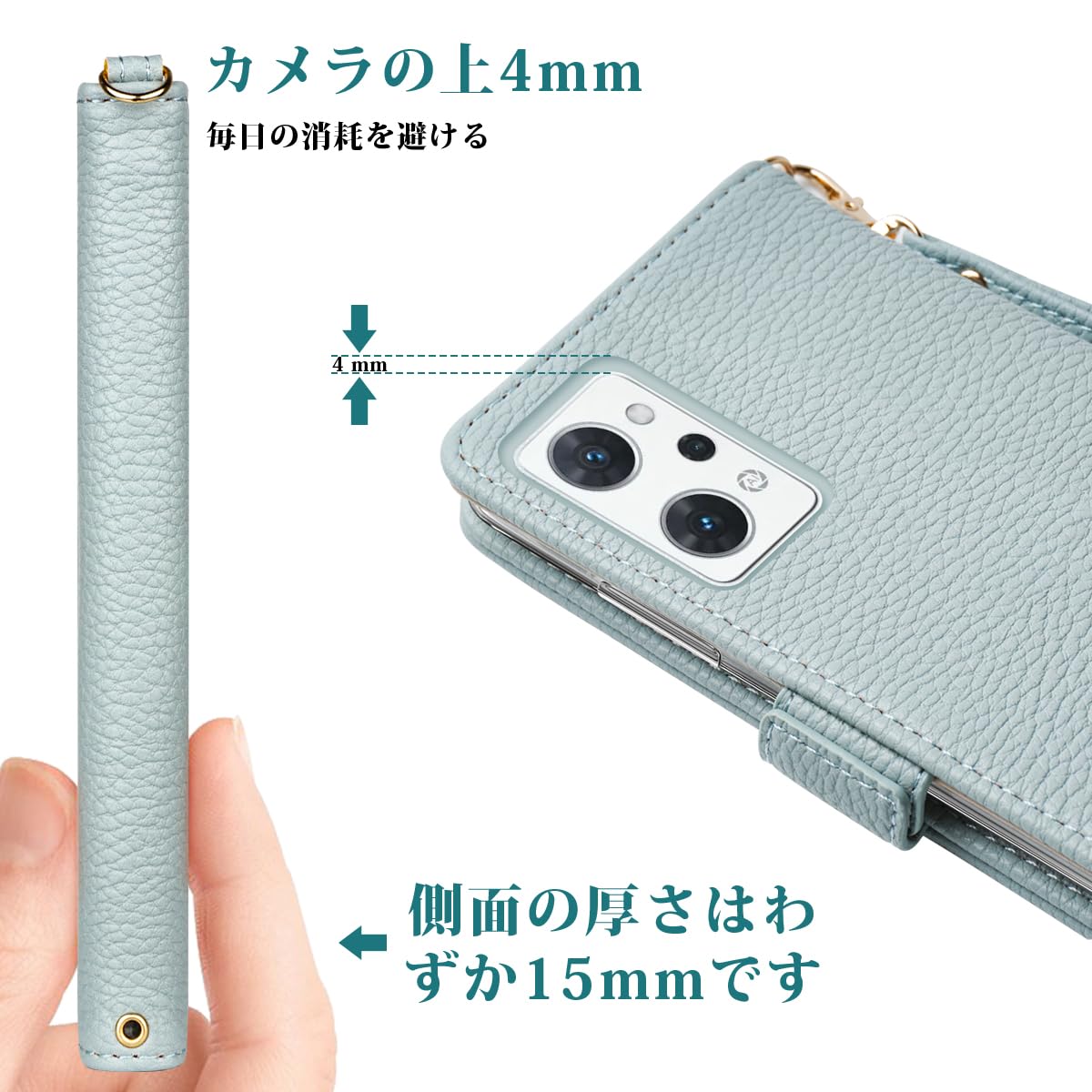 Amazon.co.jp: SZJAMIE OPPO Reno7 A Reno9 A ケース 手帳型