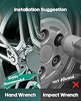 Vista 6 de SCITOO Tuercas de rueda cromadas, 24 Uds., rosca de zócalo de extremo cerrado, rosca 7/16-20 Tuerca para Chevrolet para GMC para Toyota