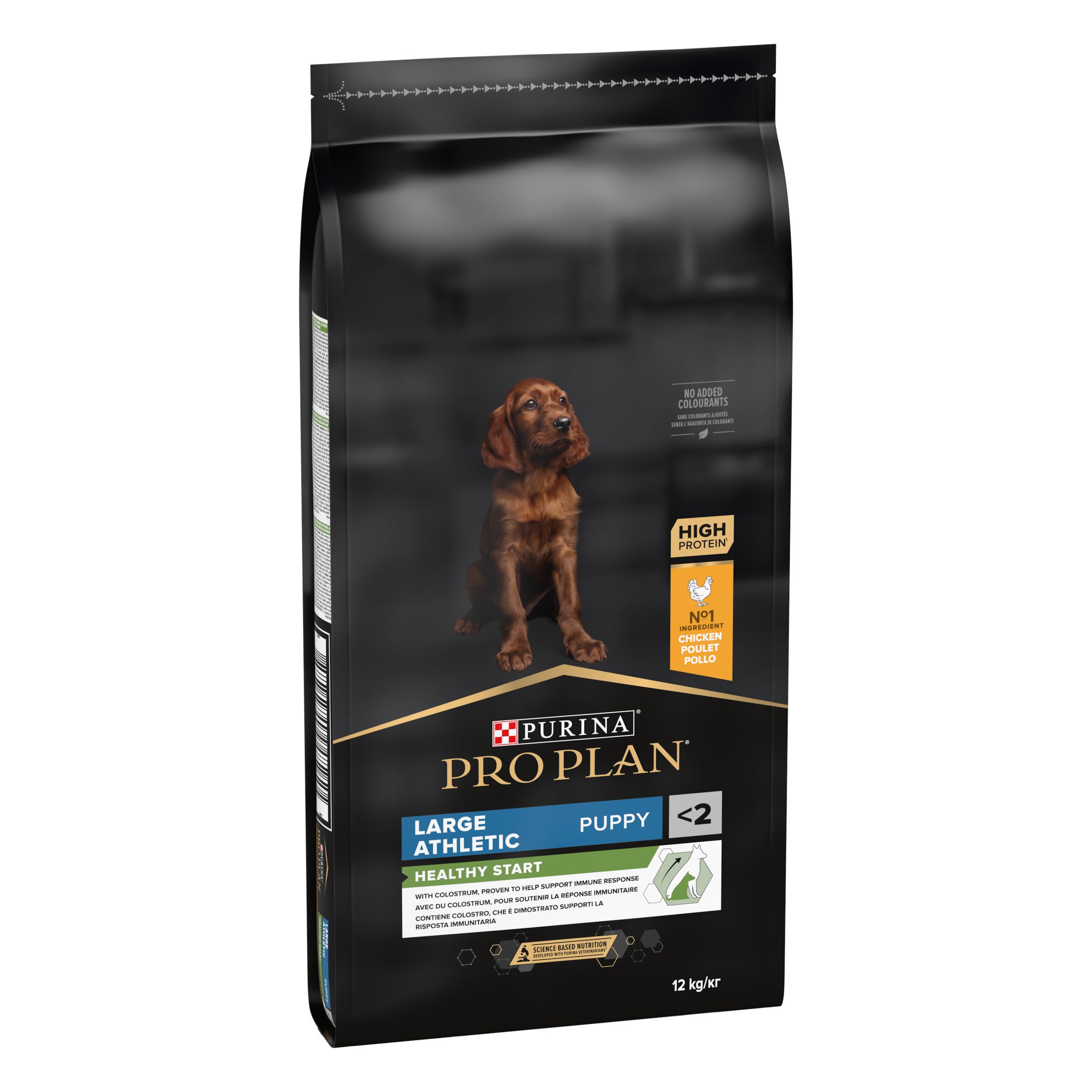Purina Pro Plan Large Puppy Athletic Start Pienso para Perro Grande, Cachorro, Junior, Bebé con Pollo, saco de 12kg