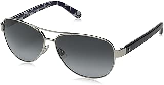 Kate Spade Women's Dalia 2 Aviator Sunglasses, Silver Dots & Gray Gradient 135 mm - coolthings.us
