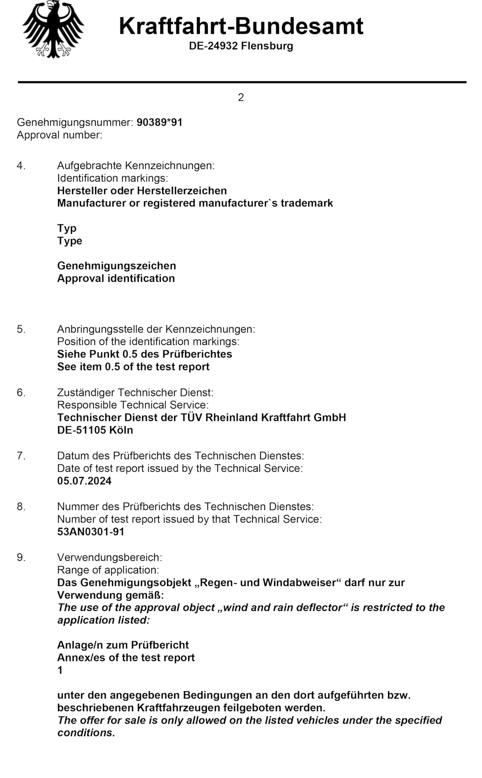 Vordere Windabweiser (1 Set) für die Fahrer und Beifahrerseite-CLI0010050 passend für VW KÄFER, TYP 11,13,15, LIM., 2-Door, 1968-2003