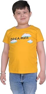 CocoBelle NYC Boy's Polo Neck Solid T-Shirts Cotton (7-8 Years) Yellow Price In India