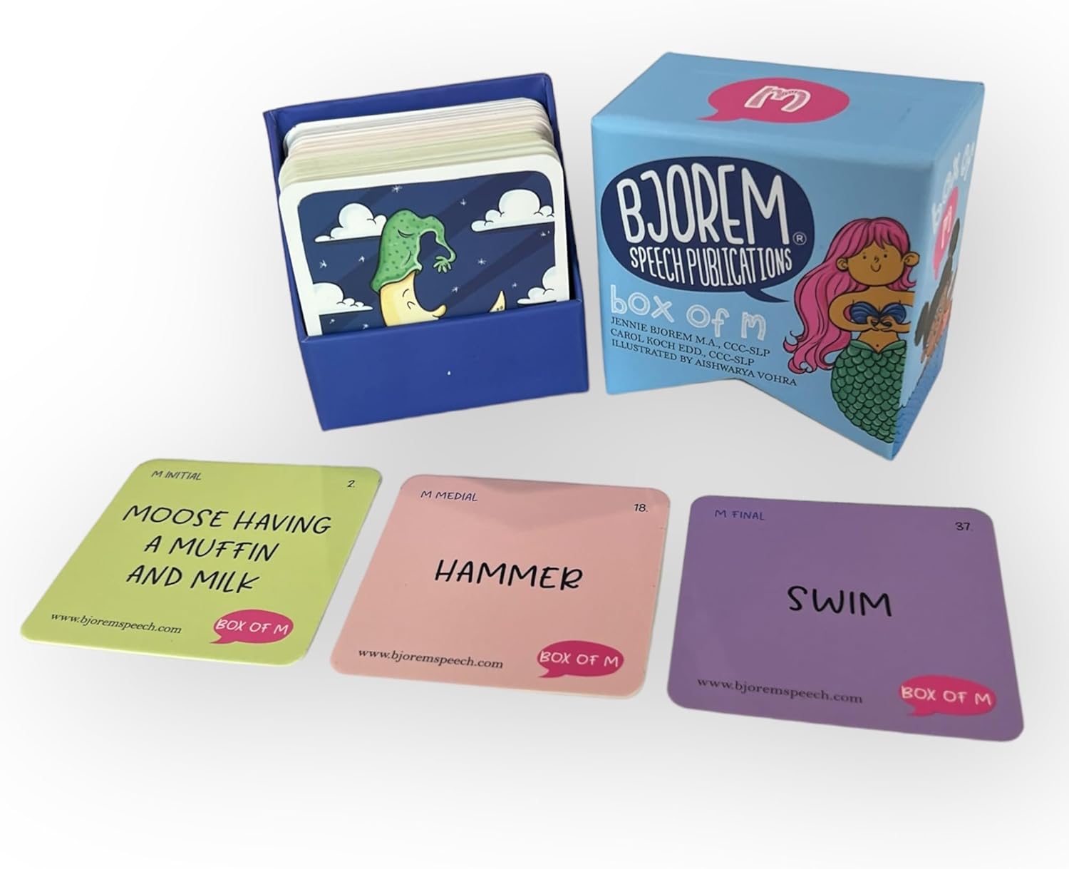 Bjorem Speech® Box of Sounds Bundle – Speech Therapy Cards for P, B, M, T, D, N, K, G, F, and V Sounds | Articulation & Language Development Tool
