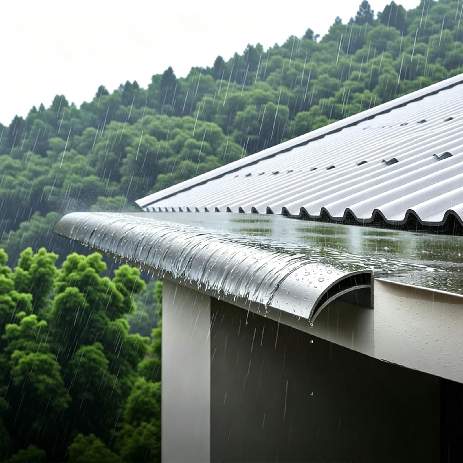 LZMZMQ Waterproof Eave Drip Edge Flashing, Rain Diverter for Above Windows/Door Frames/Roofs, Drip Line Aluminum Profile, Easy to Install(30mm(1.2in),4.0M(13.1FT))