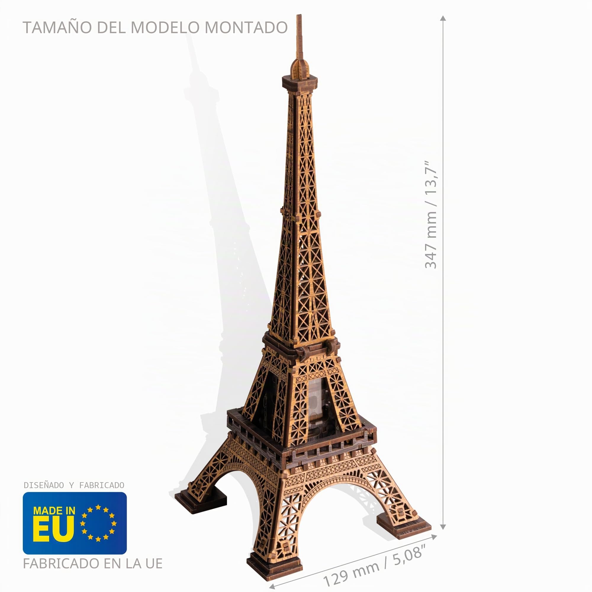 Wooden.City Caja de Rompecabezas de Madera Torre Eiffel - Rompecabezas de Madera 3D para Adultos | Escape Room | Caja de Trucos de Madera Estilo Cluebox | 180 Piezas