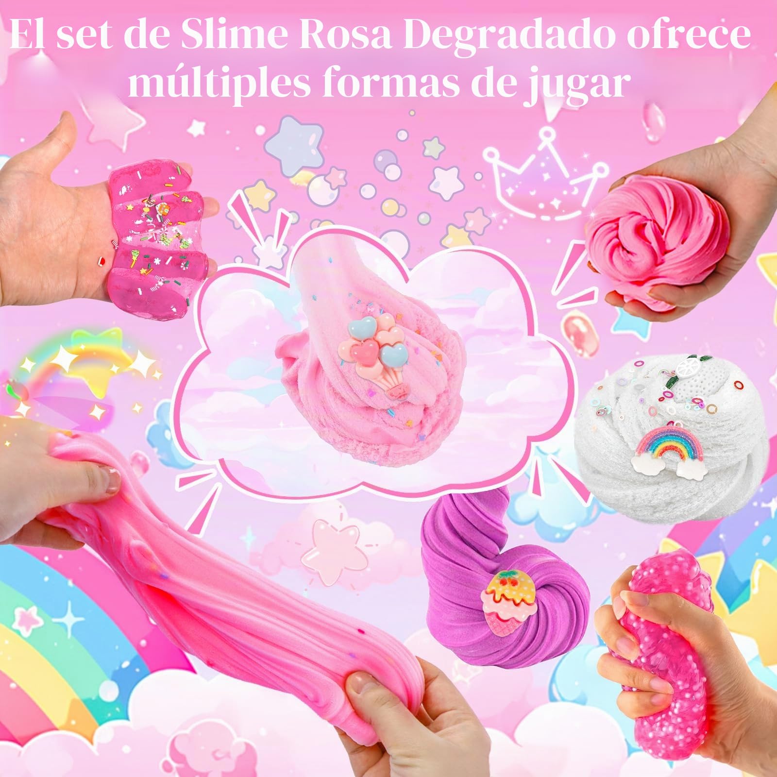 TEBOKHAD Slime Kit Mantequilla De 6 Piezas para Niños, Regalo Niña 6 7 8 9 10 11 12 Años, Kit Slime Juguetes Niños, Slime para Niñas, Ideas De Regalo Cumpleaños, Fiesta Y Navidad TEBOKHAD Slime Kit Mantequilla De 6 Piezas para Niños, Regalo Niña 6 7 8 9 10 11 12 Años, Kit Slime Juguetes Niños, Slime para Niñas, Ideas De Regalo Cumpleaños, Fiesta Y Navidad