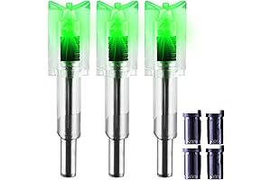 Crossbow Lighted Nock 3 Pack with Knock-Out Switch