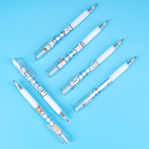 Lindos bolígrafos de gel retráctiles creativos, bolígrafos de tinta de gel negro, bolígrafo fino de 0.020in, bolígrafos Toshine lindos bolígrafos