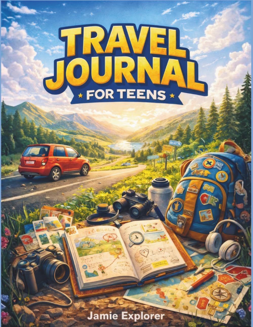 Travel Journal for Teens: Road Trip & Activity Book for Young Travelers