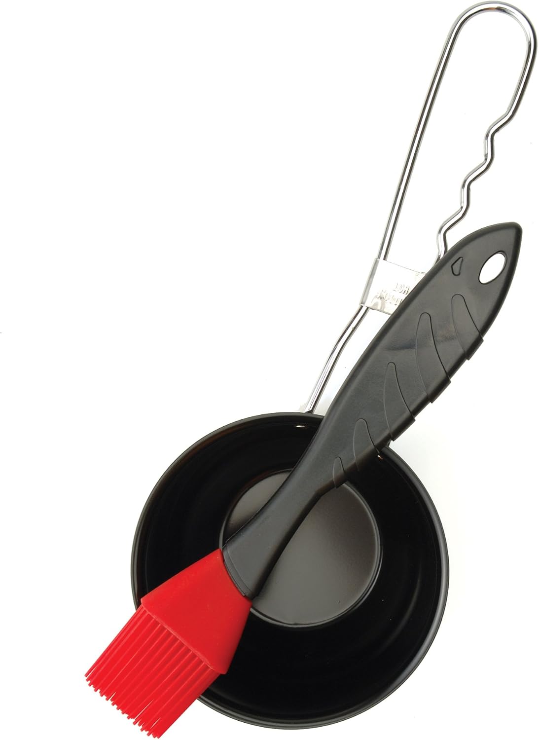 Charcoal Companion Nonstick Sauce Pot with Silicone Head Basting Brush