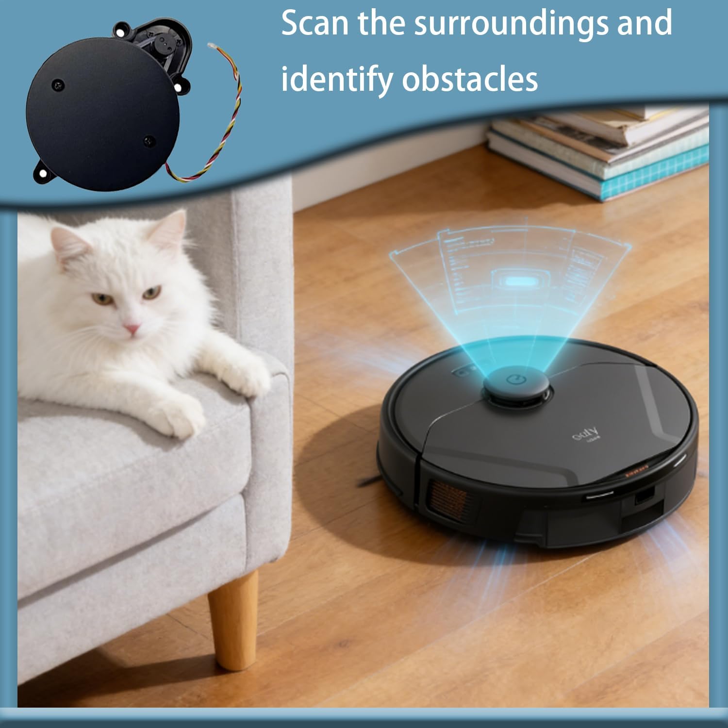 Vacuum Cleaner Parts,Laser Distance Sensor LDS,Compatible with Eufy RoboVac X8 Robot Vacuum Cleaner LDS Accessories