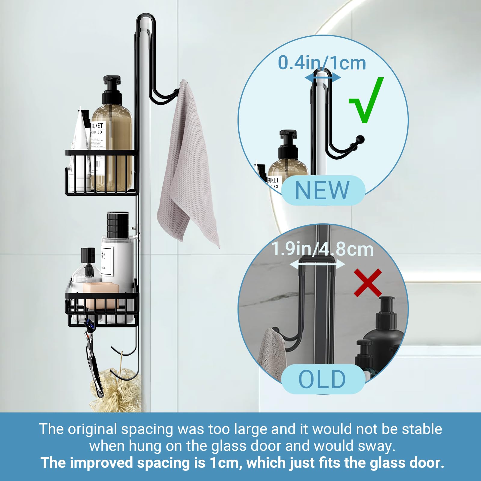 Nuovo Multi Gancio Originale con Supporto per Sapone da Appendere alla Porta Caddy per Doccia in Acciaio Inossidabile Caddy per Doccia Senza Fori - Cina Sopra la porta doccia Caddy, sopra la Nuovo Multi Gancio Originale con Supporto per Sapone da Appendere alla Porta Caddy per Doccia in Acciaio Inossidabile Caddy per Doccia Senza Fori - Cina Sopra la porta doccia Caddy, sopra la