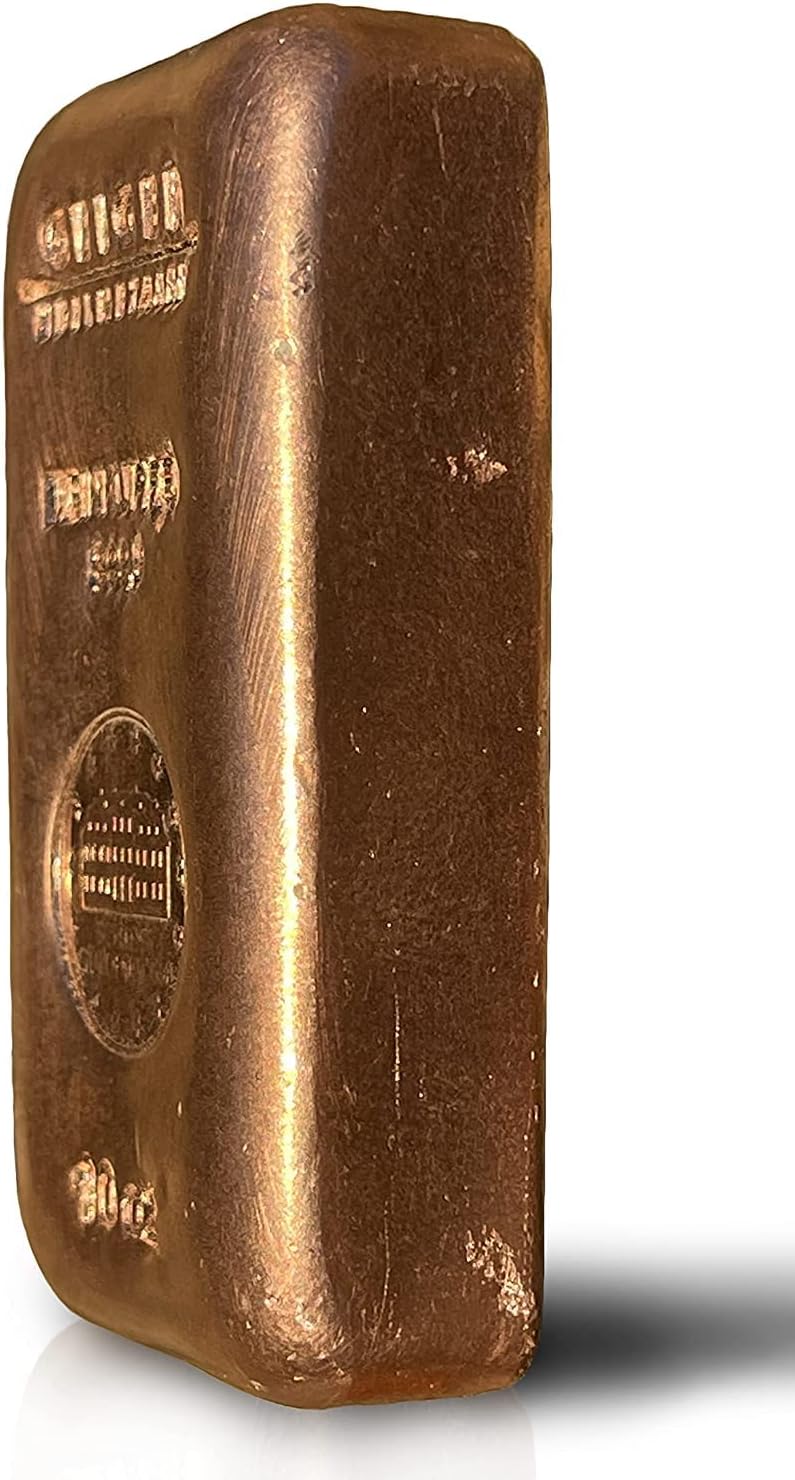 10 oz Pure Copper Bullion Bar Geiger Edelmetalle