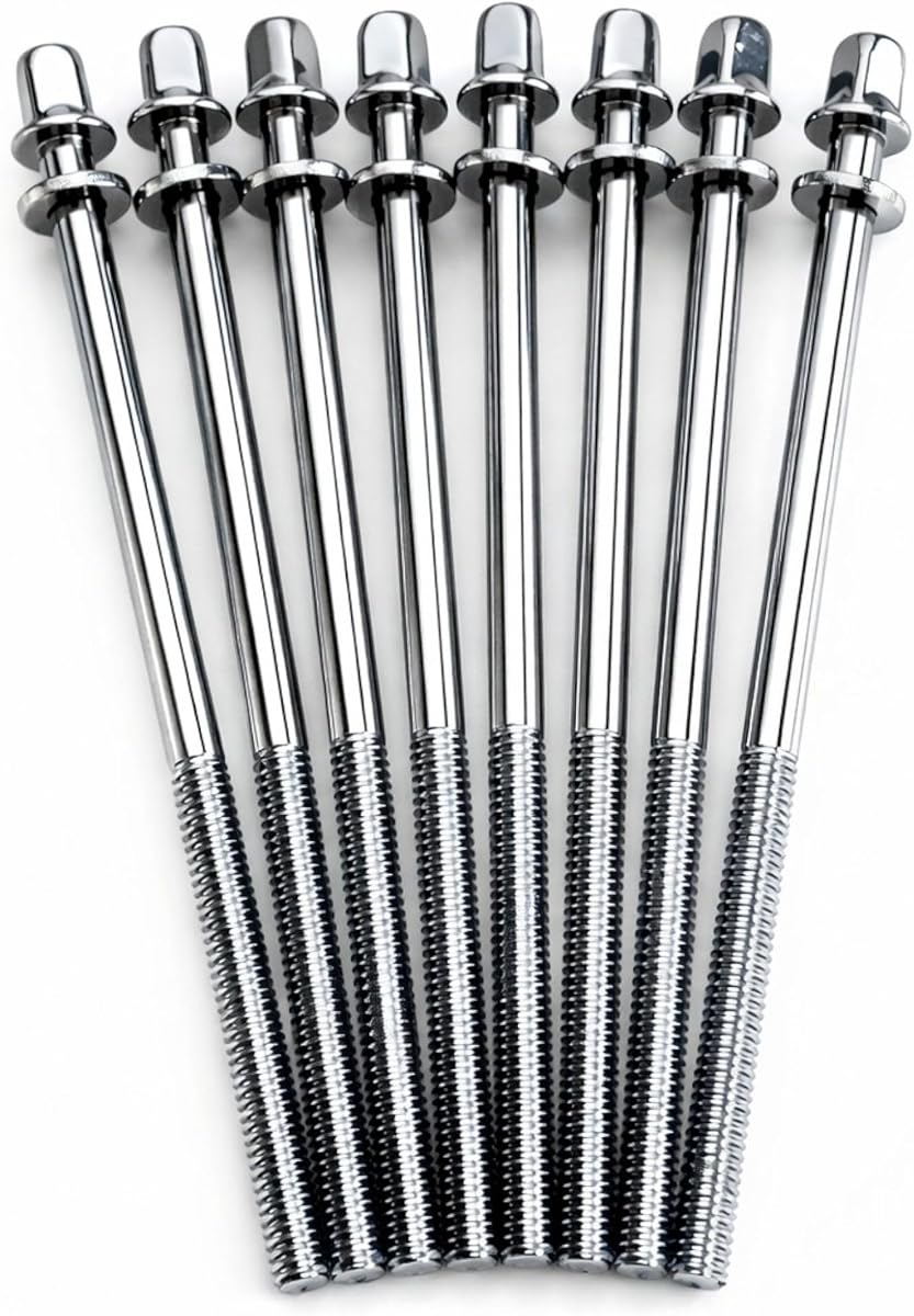 ROSS Percussion 7/32 * 110mm Tension Rods for Bass Drum - 8 Pack