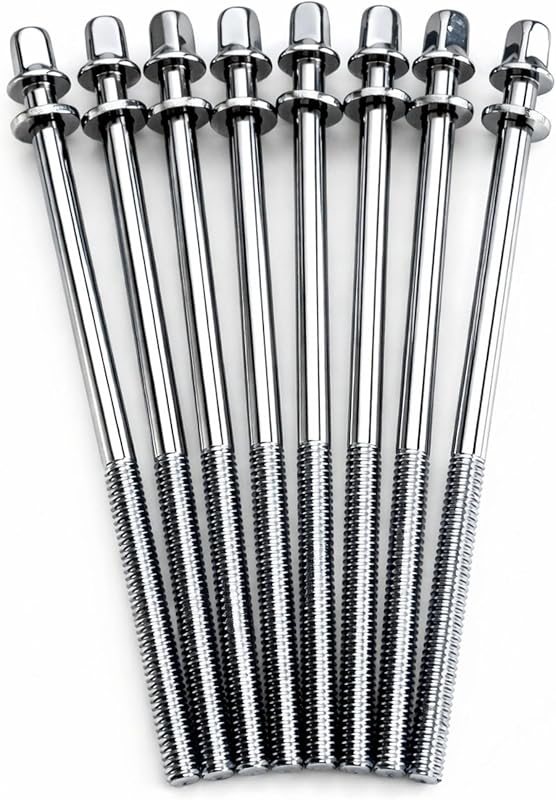 ROSS Percussion 7/32 * 110mm Tension Rods for Bass Drum - 8 Pack